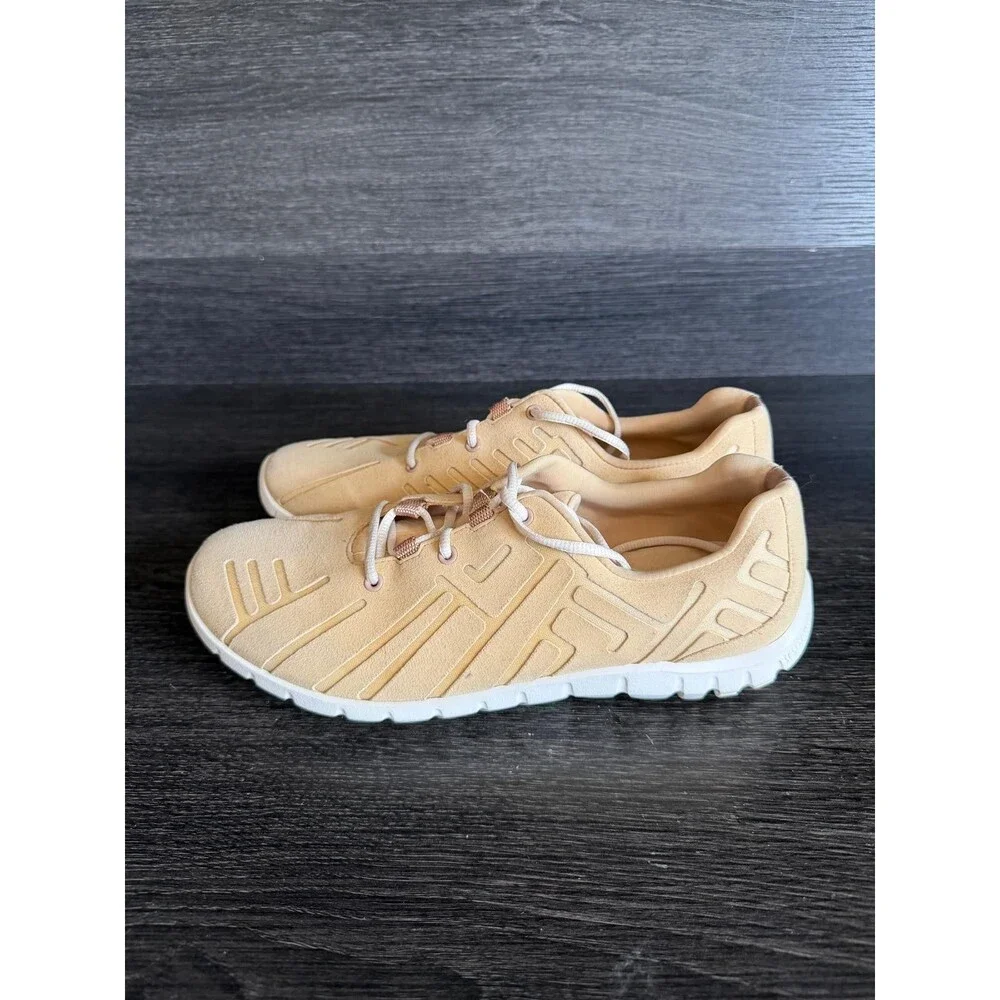 Rockport Womens Sneaker Tan Beige AdiPRENE Lace Up Walking Shoe Size 9
